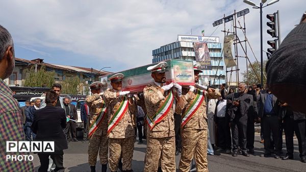 تشیع پیکر شهید محمد عباسی در گرگان