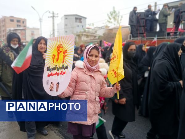 خروش حماسی مردم کردکوی در آیینه‌ شکوه ۲۲ بهمن