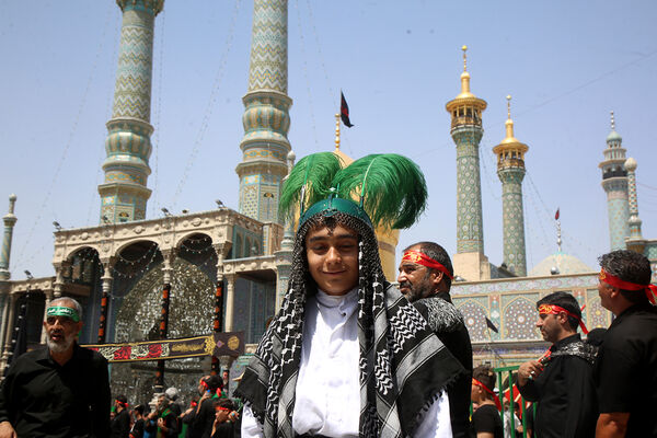 عزاداری تاسوعای حسینی(ع) در حرم حضرت معصومه(س)