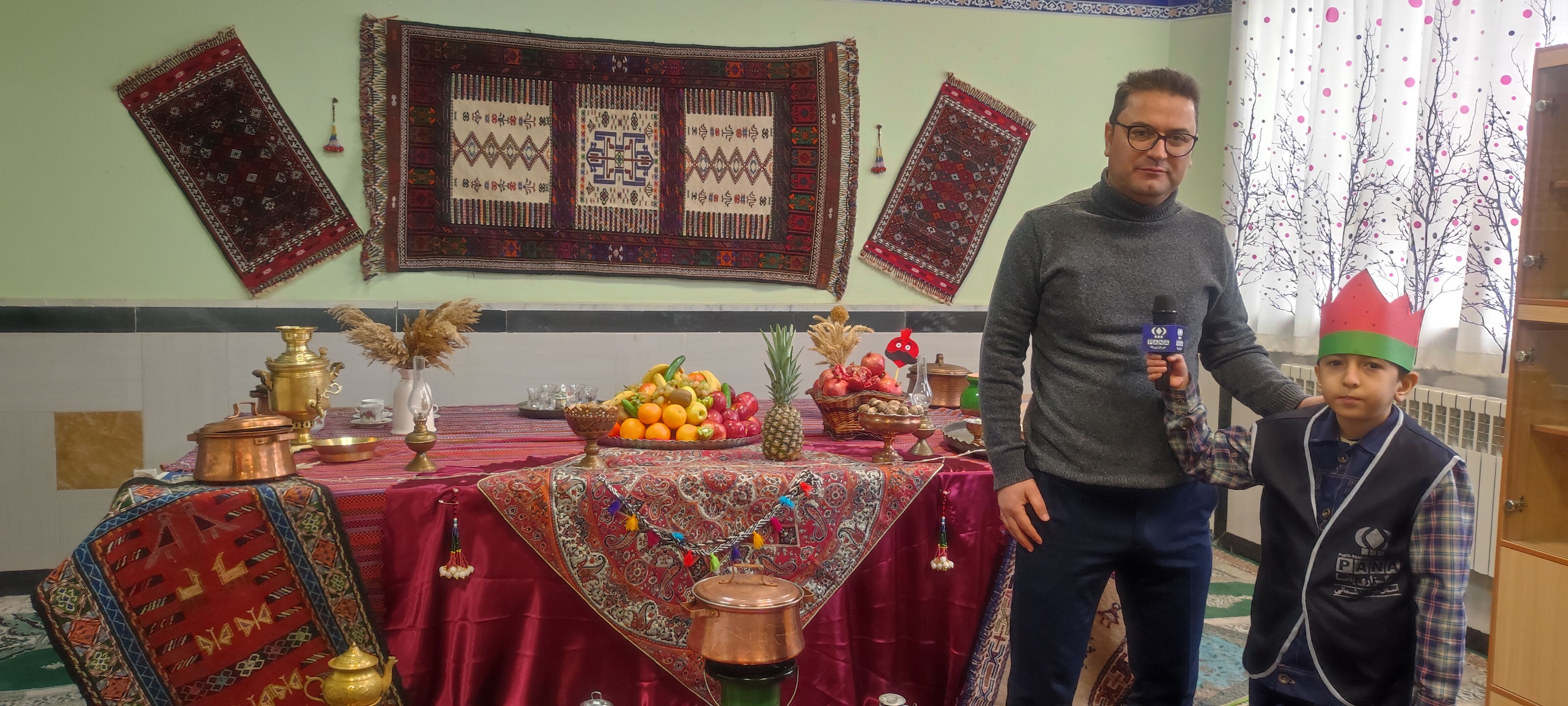 جشن یلدایی در مدرسه شهدای فرهنگی شهرستان شیروان