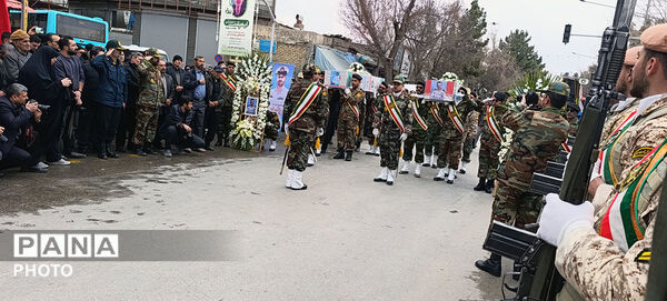 تشییع دو شهید شهرستان بجنورد در استان خراسان شمالی 