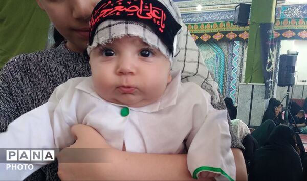 مراسم بزرگ شیر خوارگان حسینی در مسجد امام حسین (ع) روستای دهنو آورزمان