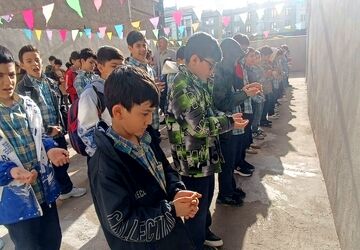 صبحگاه از جنس دبستان شکیب دیدنی است 
