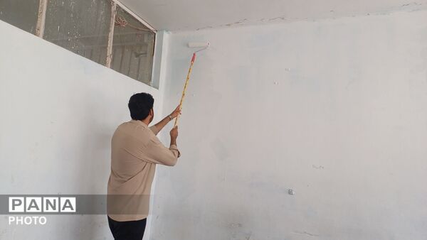 بازدید فرمانده سپاه پاسداران کوهدشت ازاجرای طرح شهید عجمیان در مدرسه معرفت شهرستان کوهدشت