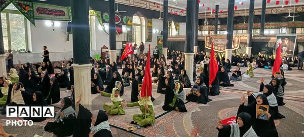 تجدید میثاق دانش‌آموزان شهر جعفریه با آرمان‌های رهبر شهید