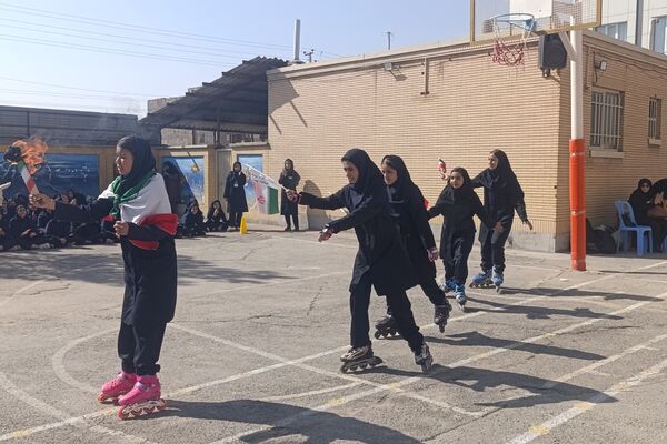 افتتاحیه المپیاد ورزشی درون مدرسه ای در دبیرستان مهر نیشابور