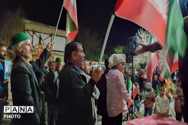 هجدهمین شب از اجتماعات خیابانی در شهر بار نیشابور