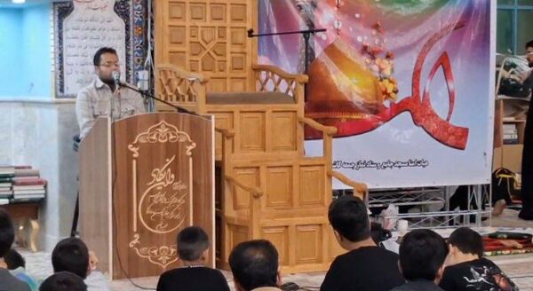 همایش قرآنی معتکفین اعتکاف دانش آموزی کاشمر