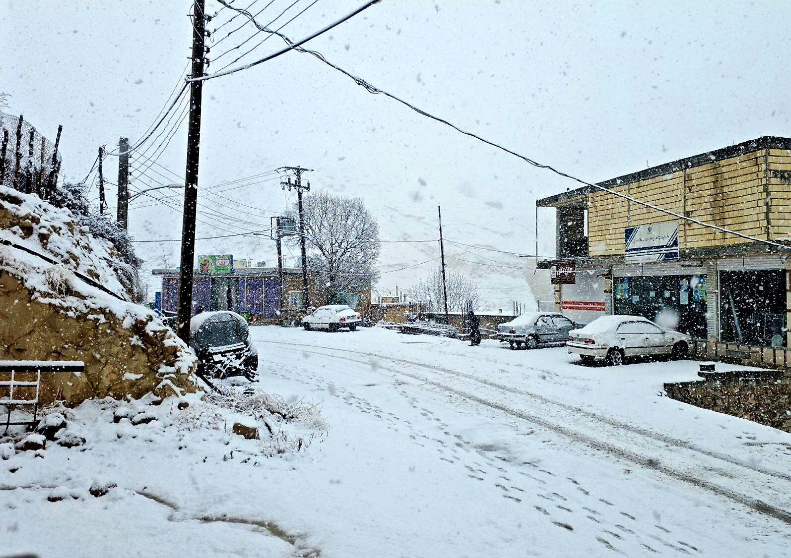میانکوه در تسخیر برف 