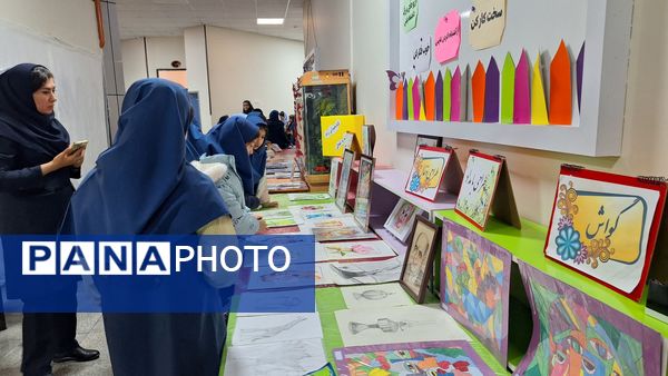 نمایشگاه هنری؛ جرقه‌ای از امید و استعداد در دبستان آرمینه مصلی‌نژاد