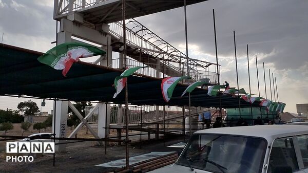  آماده سازی اسکان و مواکب پذیرایی زائران مراسم بدرقه قائد شهید امت در نظرآباد