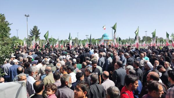 تشییع باشکوه پیکر شهدای مبارزه با اسرائیل در کاشان