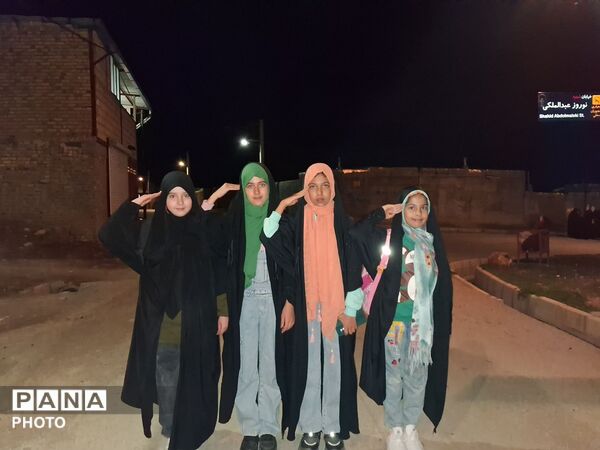 مراسم چهلم رهبر شهید و کودکان میناب