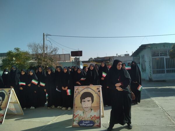 مراسم وداع با شهید گمنام در دبیرستان غیر دولتی شهید صحرایی