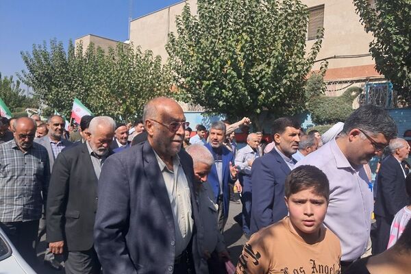 همبستگی مردم ولایتمدار نسیم‌شهر در راهپیمایی علیه رژیم صهیونیستی