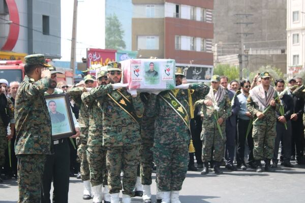 تشییع پیکر شهید محمد نعمتی سعیدآبادی در شهرستان بهارستان