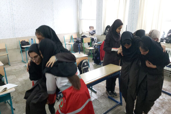 بیست و ششمین مانور زلزله و ایمنی در مدارس گیلان