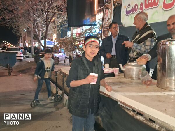 مراسم باشکوه وداع با پیکر دو شهید مطهر در نیشابور 