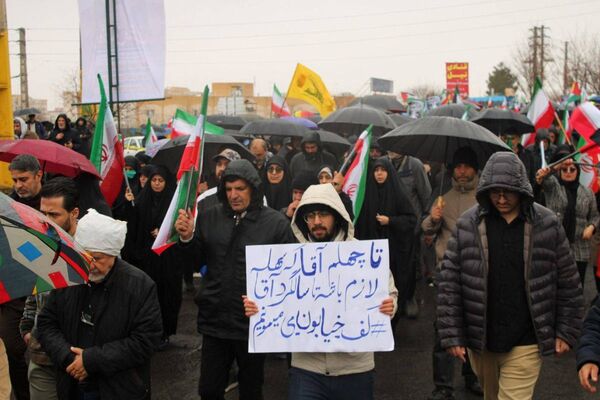 حضور حماسی مردم شهرستان پردیس در راهپیمایی روز قدس با وجود بارندگی