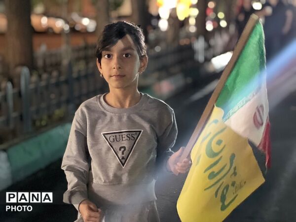 حضور کودکان در تجمعات مردمی کرج