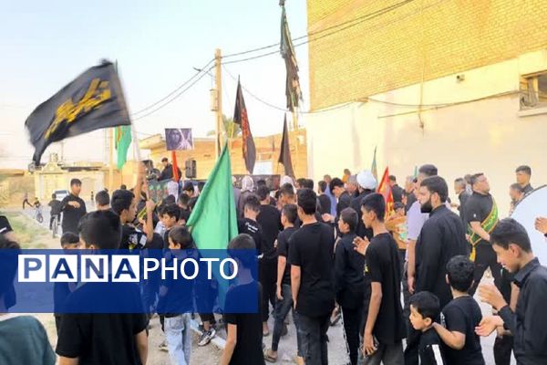 تشییع نمادین پیکر امام حسین(ع) در گمبوعه بزرگ