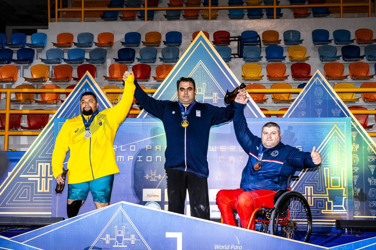 کسب ۷ مدال رنگارنگ پاراوزنه‌برداری ایران در رقابت‌های جهانی مصر