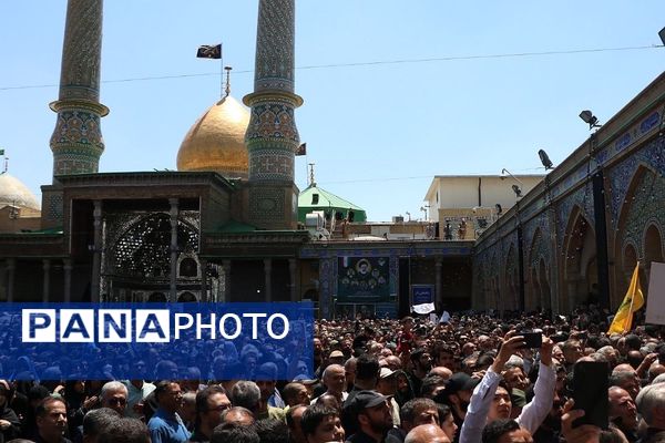 وداع با پیکر مطهر شهید حسین امیرعبدالهیان در شهرستان ری