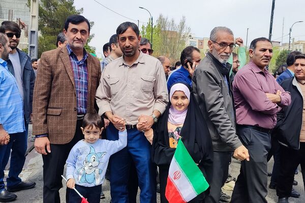 حضور پرشور مردم و مسئولان رباط کریم در راهپیمایی روز قدس