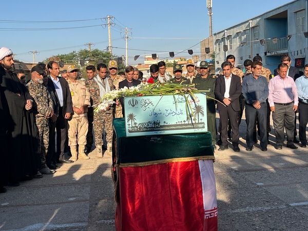 مراسم استقبال و تشییع پیکر پاک شهید گمنام در شهرستان دهلران 