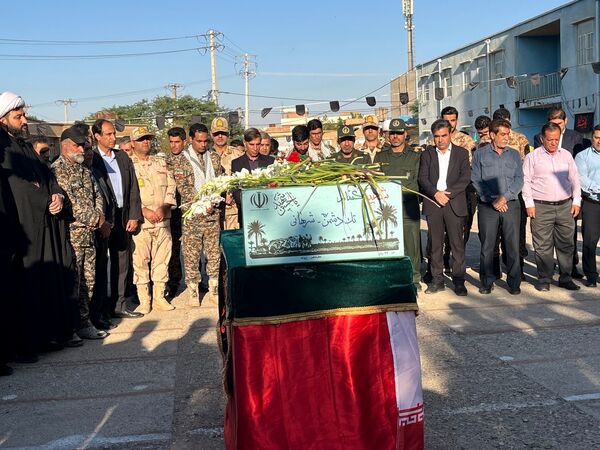 مراسم استقبال و تشییع پیکر پاک شهید گمنام در شهرستان دهلران 