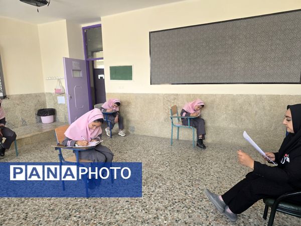 ششمی‌های دبستان کوثر حیدری در تکاپو امتحانات