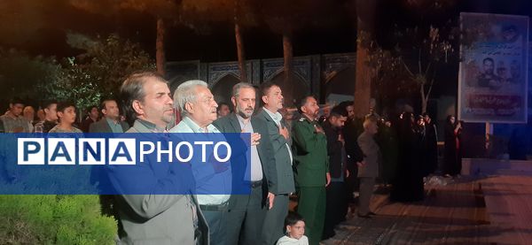 مراسم مهمانی شهدا در گلزار شهدای بهشت فضل نیشابور 