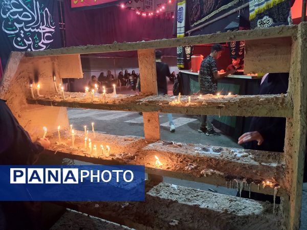 شمع‌های ماتم شام غریبان در لرستان