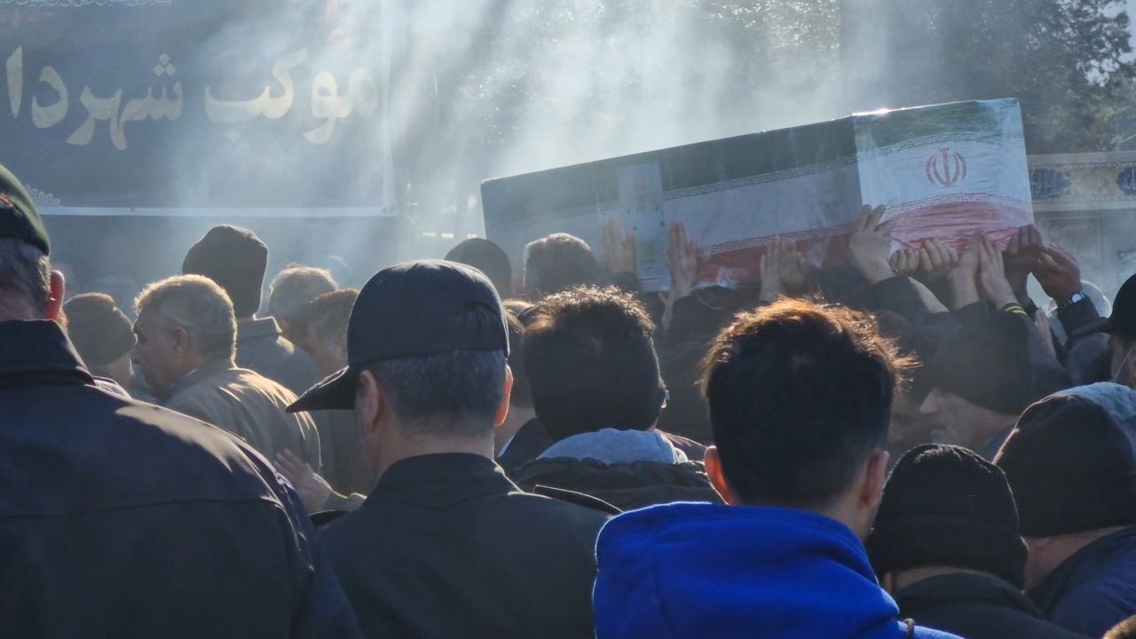 تشییع پیکر شهید ابوالفضل عرب در شهرستان گالیکش