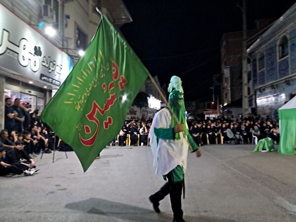 آیین خیمه سوزان در مسجد ابوالفضل قائمشهر