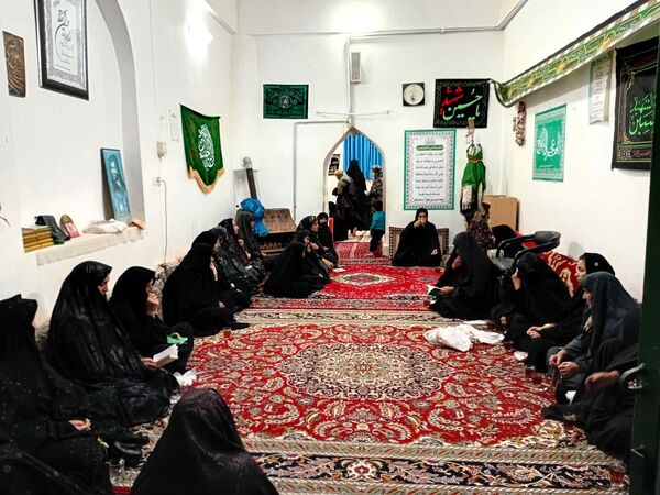 مراسم سوگواری شب اربعین در خلیل آباد