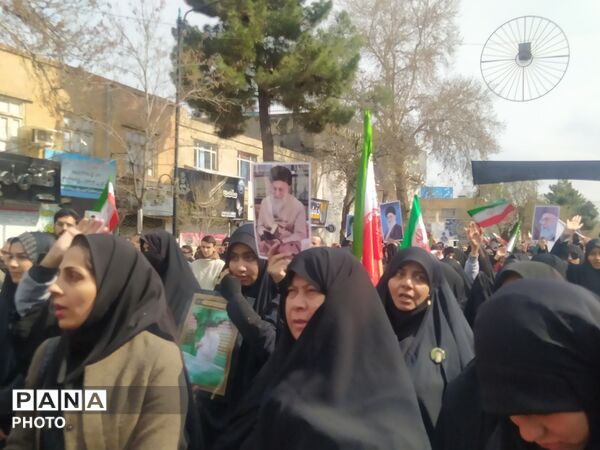 راهپیمایی خشم و نصر مردم نیشابور 