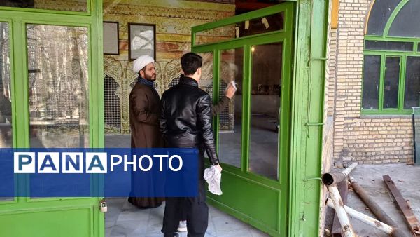 غبار روبی حرم امام زاده اسماعیل بابا امان بجنورد