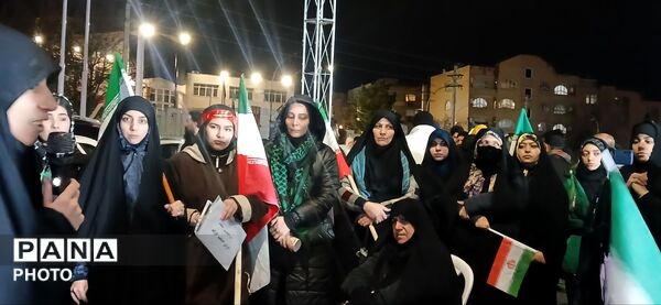 تجمع پرشور مردم ساوجبلاغ برای شکست رژیم صهیونی 
