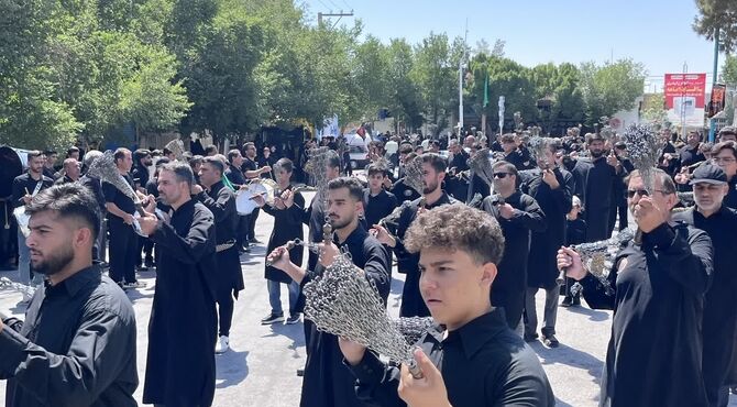 آیین سوگواری تاسوعای حسینی درابرکوه