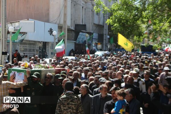 تشییع باشکوه پیکر مطهر شهید والامقام احسان اسفندیار در فیروزکوه