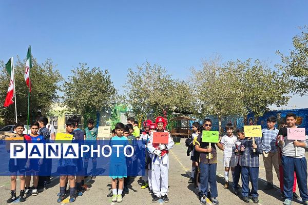 جلوه‌ای از پویایی در هفته تربیت‌بدنی در دبستان شاهد شهید محمد جنیدی