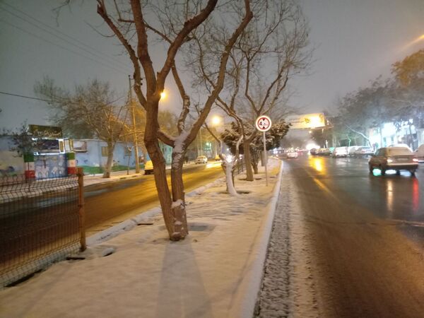بارش برف در شهر مشهد 