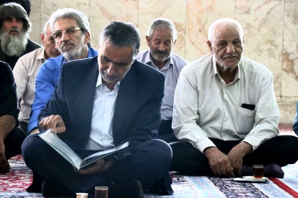 مراسم بزرگداشت هفتمین روز شهادت شهدای خدمت در مهریز