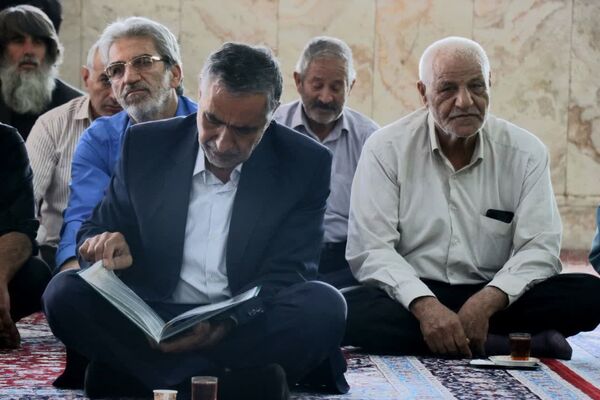 مراسم بزرگداشت هفتمین روز شهادت شهدای خدمت در مهریز