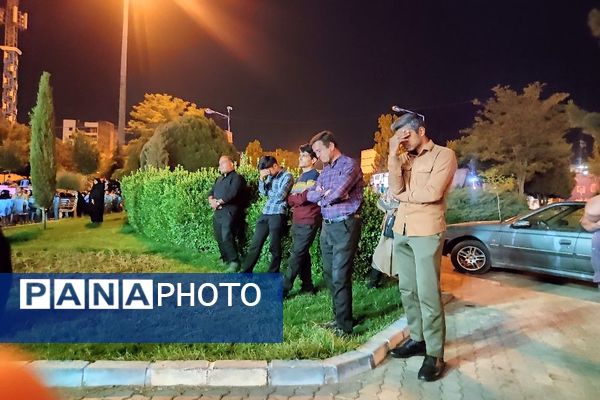 مراسم یادبود شهدای خدمت در شهرستان نیشابور