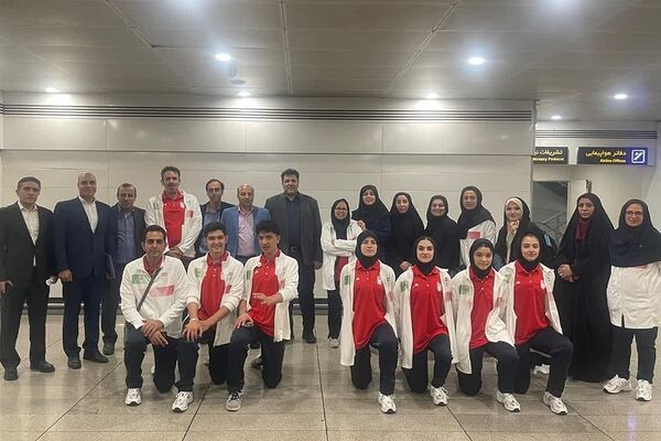 آیین بدرقه کاروان ورزشی دانش‌آموزی مسابقات جهانی صربستان به میزبانی آموزش‌و‌پرورش ناحیه دو شهرری 