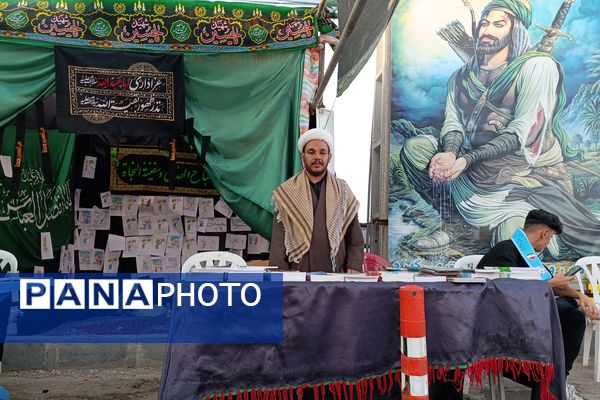 خدمت‌رسانی دانش‌آموزان و فرهنگیان شهرستان اسلام آباد غرب در مواکب اربعین حسینی