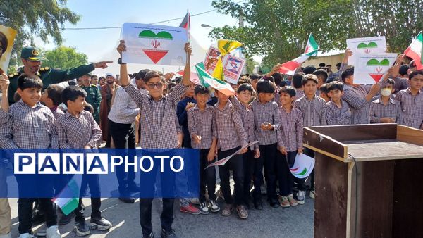 تجمع مردم قلعه‌گنج در حمایت از مردم غزه و محکومیت رژیم صهیونیستی 