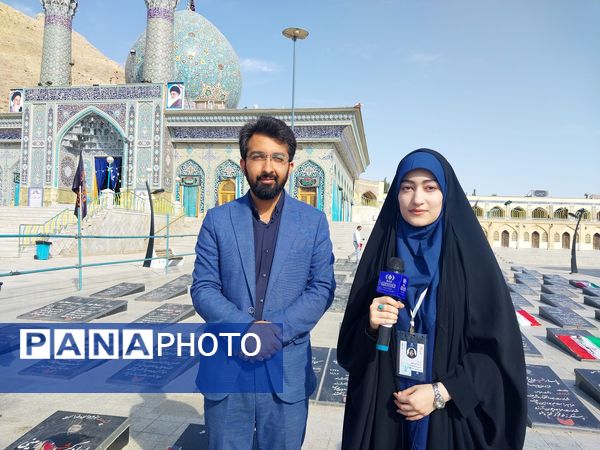 مراســم گرامیداشت شهیدان رئیسی؛ رجایی و باهنر در آستان مقدس امامزاده شاهرضا(ع) 
